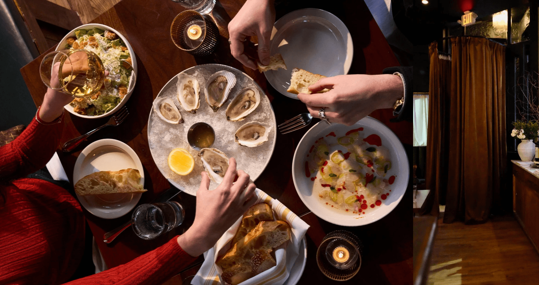 Piccolina — private dining on the ground floor of Society Hill Hotel