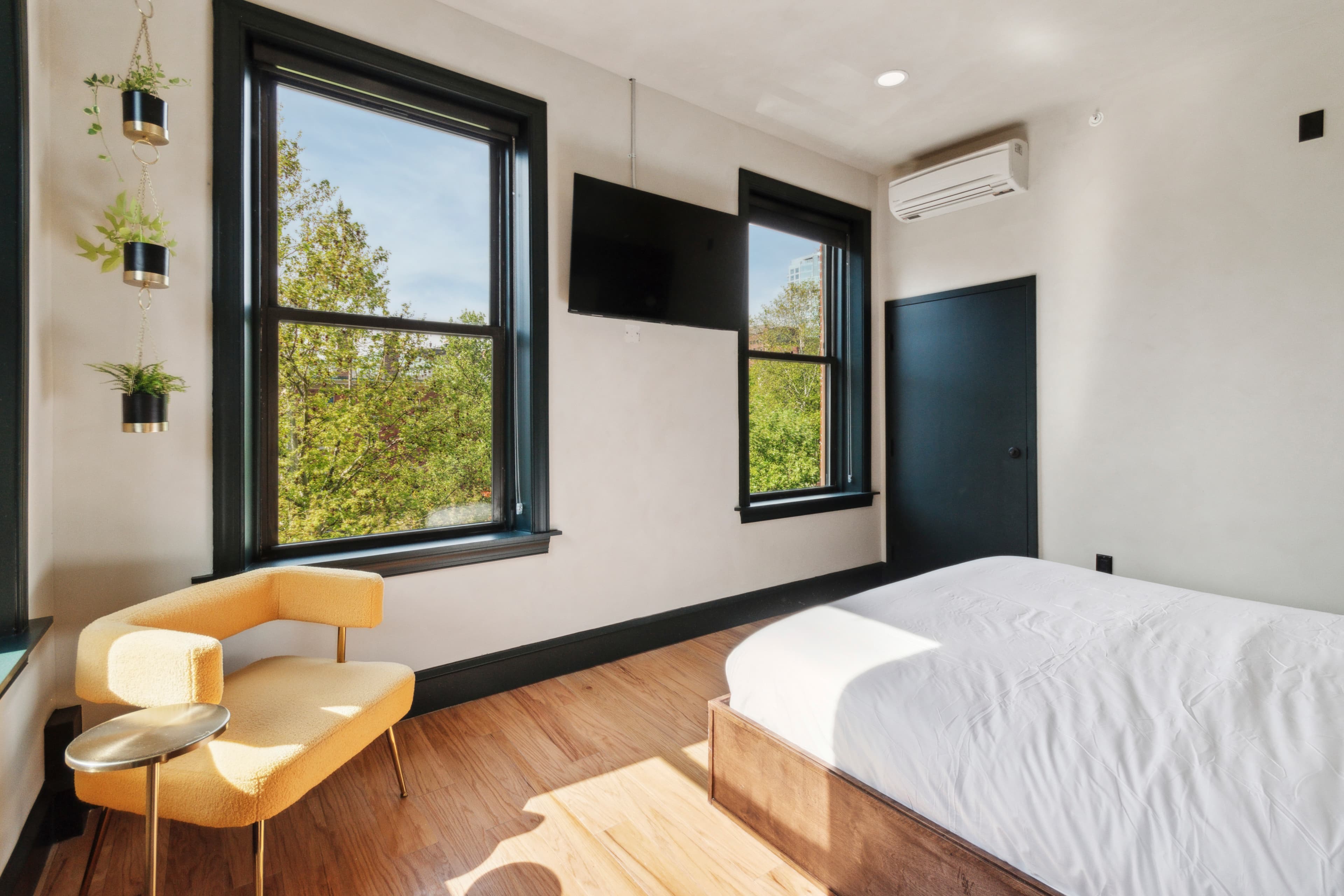 King room — reading chair by the window